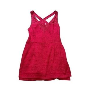 Free people pink red bohemian romper dress